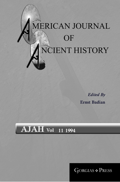 Picture of American Journal of Ancient History 11