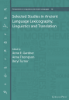 Picture of Selected Studies in Ancient Language Lexicography, Linguistics and Translation